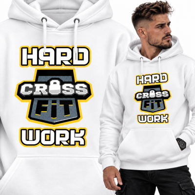 BLUZA Z KAPTUREM NA SIŁOWNIĘ HARD WORK